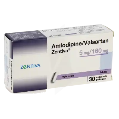 Amlodipine/valsartan Zentiva 5 Mg/160 Mg, Comprimé Pelliculé à Bordeaux