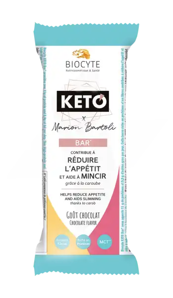 Biocyte Keto Barre Chocolat Noir B/1