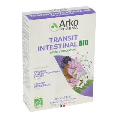 Arkofluide Bio Ultraextract Solution Buvable Transit Intestinal 20 Ampoules/10ml à  Perpignan