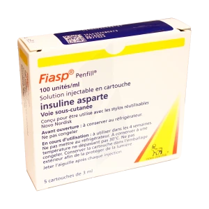 Fiasp Penfill 100 Unités/ml, Solution Injectable En Cartouche