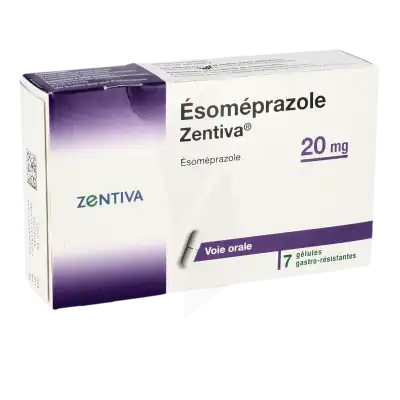 ESOMEPRAZOLE ZENTIVA 20 mg, gélule gastro-résistante