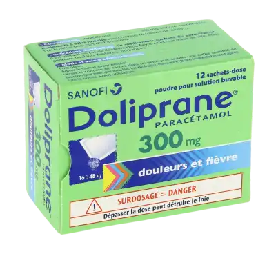 Doliprane 300 Mg Poudre Pour Solution Buvable En Sachet-dose B/12 à SAINT-SAENS