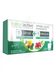 Naturactive Détox Stick Fluide 15 Sticks + Minceur Stick Fluide 15 Sticks à SAINT-JEAN-D-ILLAC