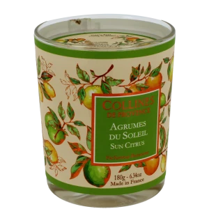 Collines De Provence Bougie Parfumée Agrumes Du Soleil Pot/180g