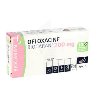 Ofloxacine Biogaran 200 Mg, Comprimé Pelliculé Sécable