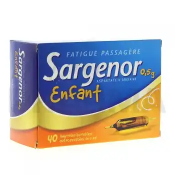 SARGENOR 0,5 g/5 ml ENFANTS, solution buvable en ampoule