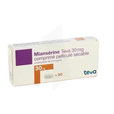 Mianserine Teva 30 Mg, Comprimé Pelliculé Sécable à Clermont-Ferrand