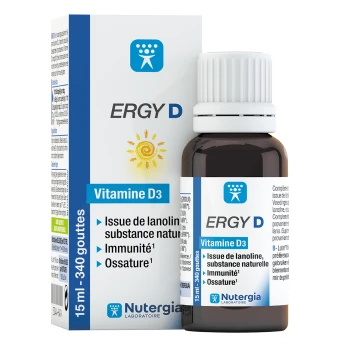 ERGY D - Vitamine D3 - 15 ml  Pharmacie & parapharmacie en ligne