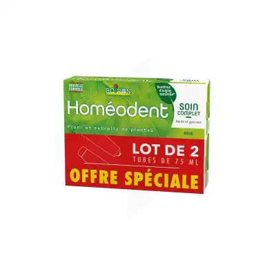 Homeodent Soin Complet PÂte Dentifrice Anis 2t/75ml Twinpack à Pradines