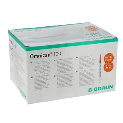 Bbraun Seringues à Insuline Omnican à MARSEILLE