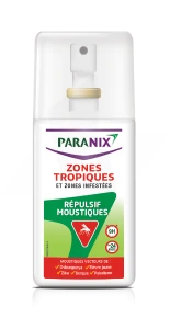 Paranix Moustiques Spray Zones Tropicales Fl/90ml