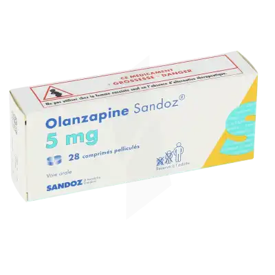 Olanzapine Sandoz 5 Mg, Comprimé Pelliculé à FLEURANCE