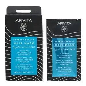 Apivita - EXPRESS BEAUTY Masque Capillaire Hydratant - Acide Hyaluronique 20ml