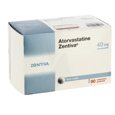 Atorvastatine Zentiva 40 Mg, Comprimé Pelliculé à Bordeaux