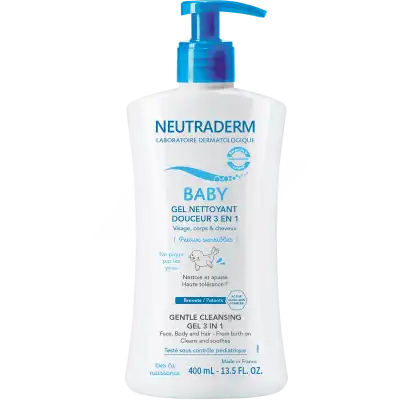 Neutraderm Baby Gel Nettoyant Douceur 3 En 1 Fl Pompe/400ml à MULHOUSE
