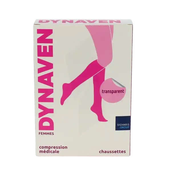 Dynaven Transparent Chaussettes Po Femme Classe 2 Beige Clair Medium Normal