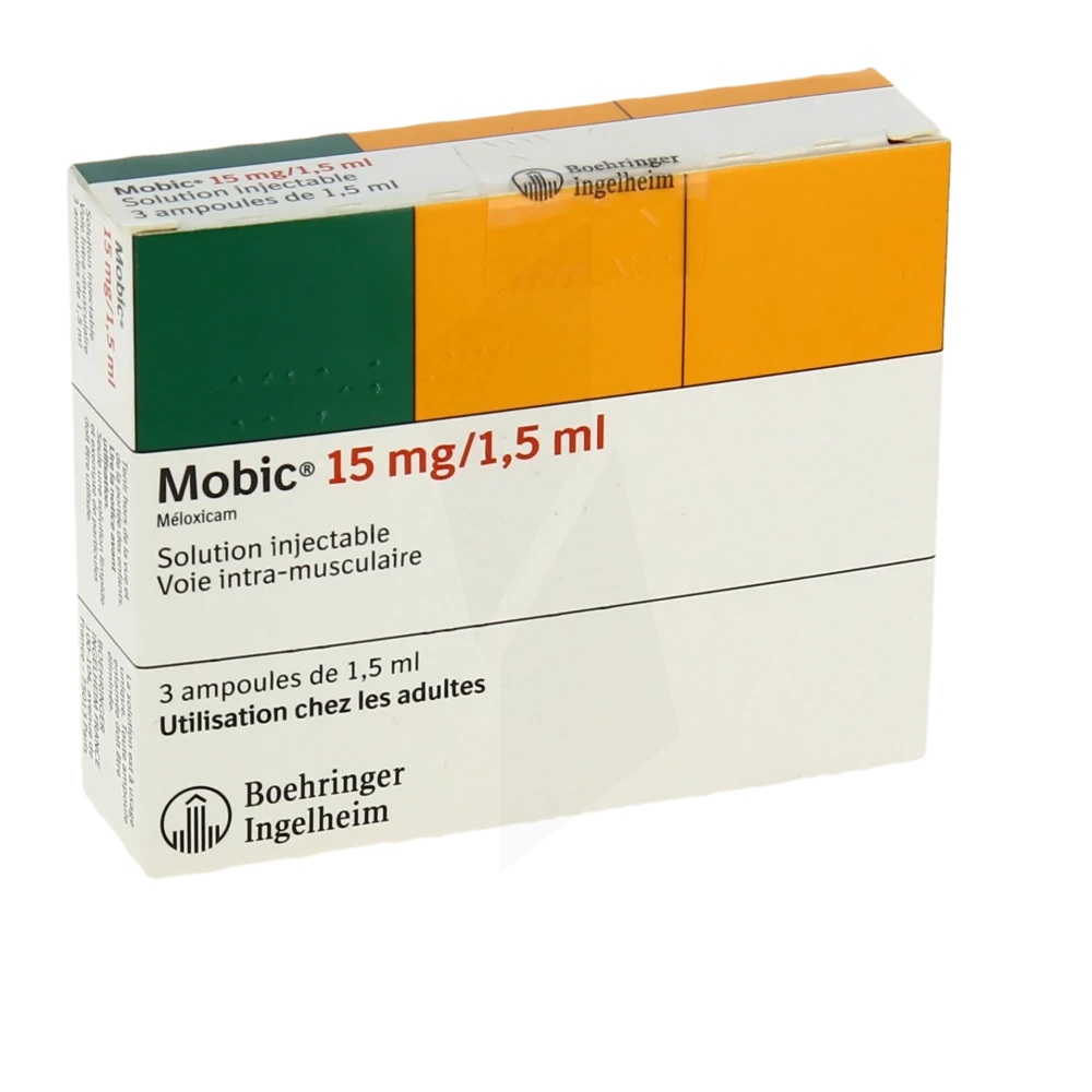 Mobic 15 Mg/1,5 Ml, Solution Injectable