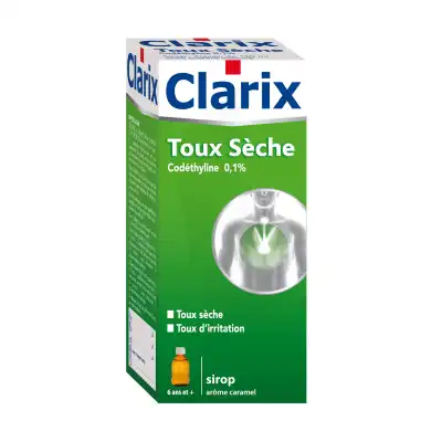 Clarix Toux Seche Codethyline 0,1 % Sans Sucre, Solution Buvable à CHASSE SUR RHÔNE