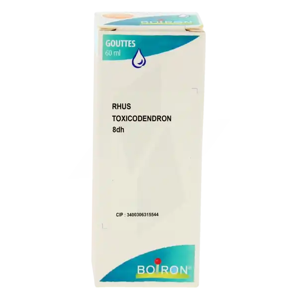Boiron Rhus Toxicodendron 8dh Solution Buvable En Gouttes Flacon De 60 Ml