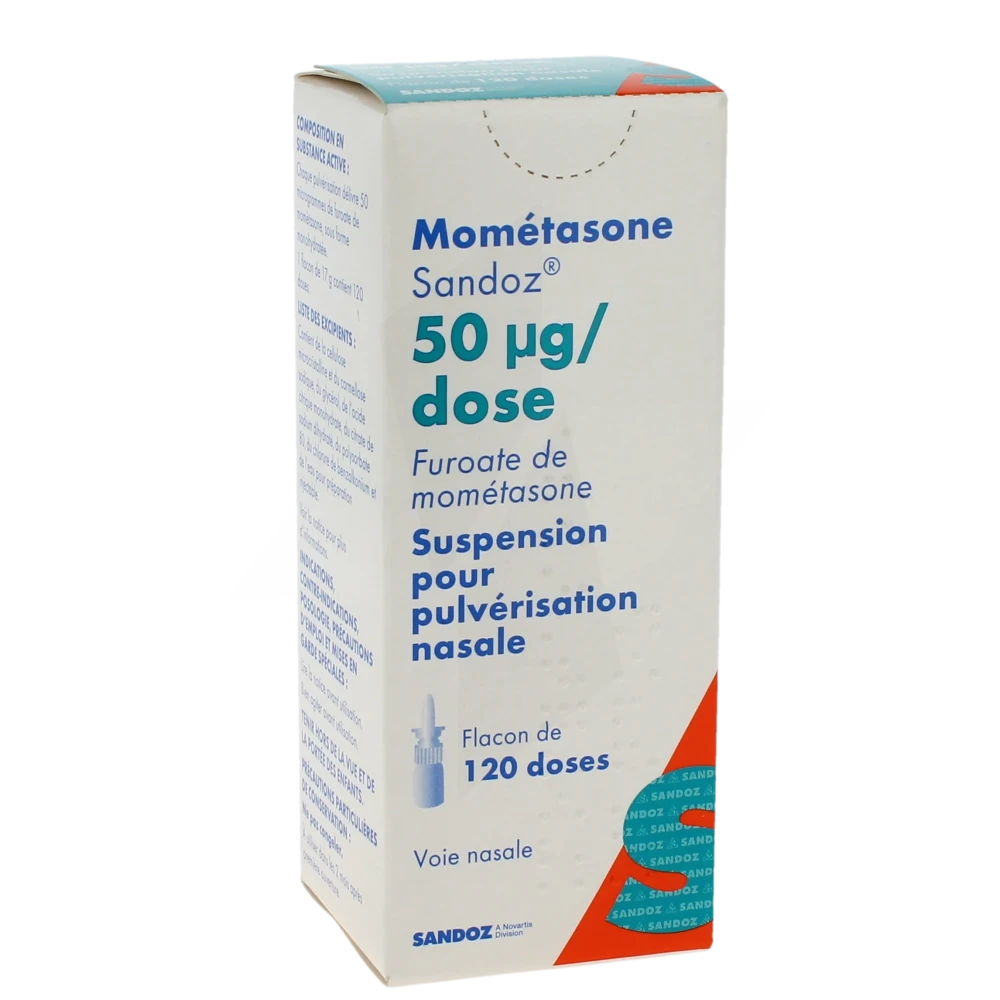Mometasone Sandoz 50 Microgrammes/dose, Suspension Pour Pulvérisation Nasale