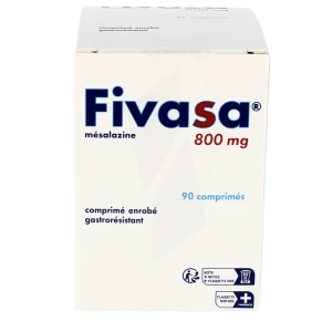 Fivasa 800 Mg, Comprimé Enrobé Gastrorésistant