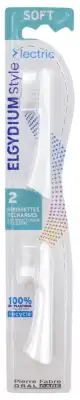 Elgydium Style Brosse à Dents Electrique Recharge Souple B/2 à Saint-Herblain
