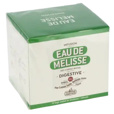 Eau De Mélisse Des Carmes Boyer Mélissane Tisane Digestive Bio 20 Sachets/1,5g à ROMORANTIN-LANTHENAY