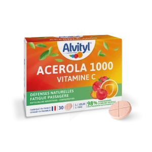 Alvityl Acérola 1000 Vitamine C Comprimés à Croquer 2b/30