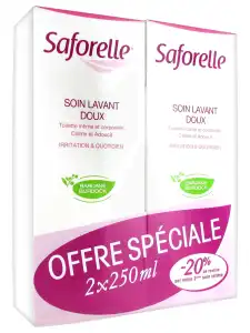 Acheter Saforelle Solution soin lavant doux 2*250ml à Poitiers