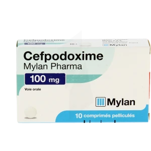 Cefpodoxime Viatris 100 Mg, Comprimé Pelliculé