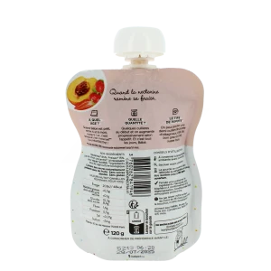 Popote Alimentation Infantile Nectarine Fraise Gourde/120g