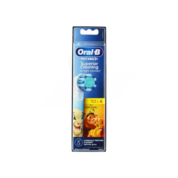 Oral B Pro Kids Brossette Roi Lion Blister/4