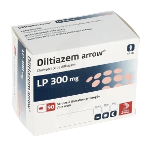 Diltiazem Arrow Lp 300 Mg, Gélule à Libération Prolongée