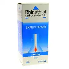 RHINATHIOL 5 % Sirop expectorant carbocistéine adulte Fl/250ml