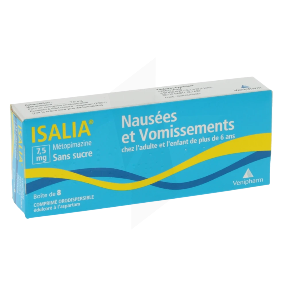 Isalia 7,5 Mg Sans Sucre, Comprimé Orodispersible édulcoré à L’aspartam