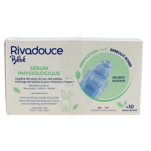 Rivadouce Bébé Sérum Physiologique 30 Unidoses/5ml