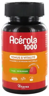 Vitavea Gummies Acérola 1000 Gommes Tonus Vitalité B/30 à NICE