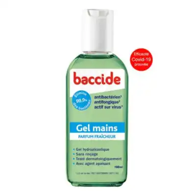 Baccide Gel Mains Désinfectant Fraîcheur Fl/100ml à Ménilles