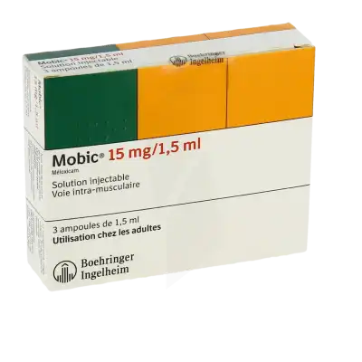Mobic 15 Mg/1,5 Ml, Solution Injectable à BRUGES