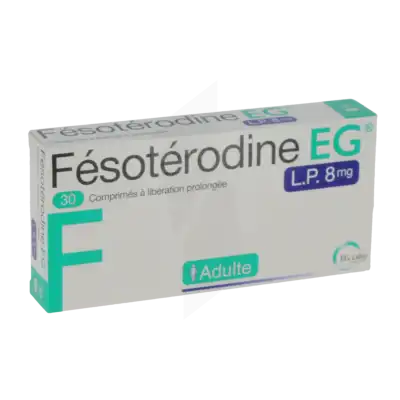Fesoterodine Eg Lp 8 Mg, Comprimé à Libération Prolongée à GRENOBLE