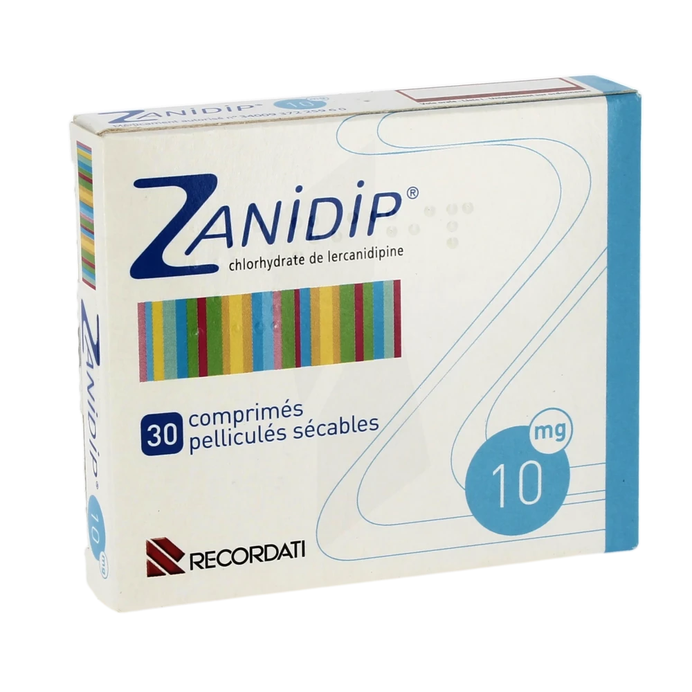 Zanidip 10 Mg, Comprimé Pelliculé Sécable