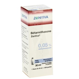 Betamethasone Zentiva 0,05 %, Solution Buvable En Gouttes