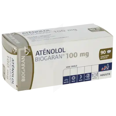 Atenolol Biogaran 100 Mg, Comprimé Sécable à CANALS