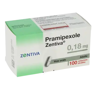 Pramipexole Zentiva 0,18 Mg, Comprimé Sécable à LA CRAU