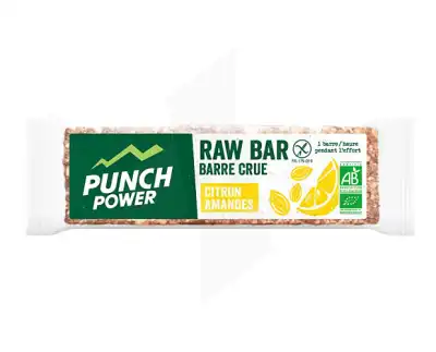 Punch Power Raw Bar Barre Amande Citron 20*35g à PINS-JUSTARET