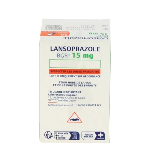 Lansoprazole Bgr 15 Mg, Gélule Gastro-résistante