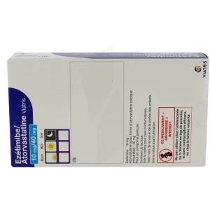Ezetimibe/atorvastatine Viatris 10 Mg/40 Mg Cpr Pell Plq/30