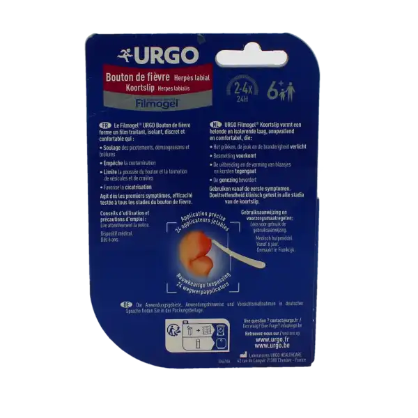 Urgo Filmogel Bouton De Fièvre Fl/3ml + 24 Applicateurs