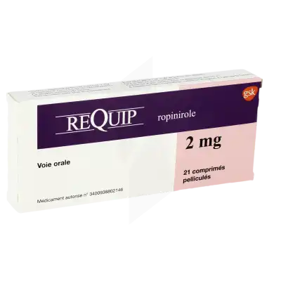 REQUIP 2 mg, comprimé pelliculé