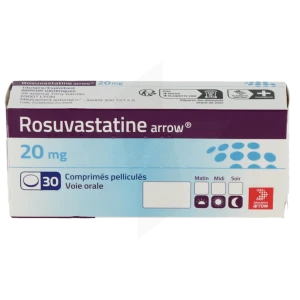 Rosuvastatine Arrow 20 Mg, Comprimé Pelliculé